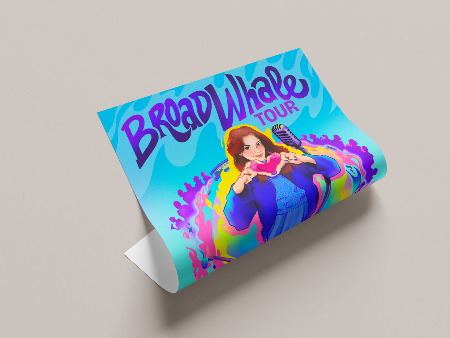 Affiche "Broadwhale Tour"