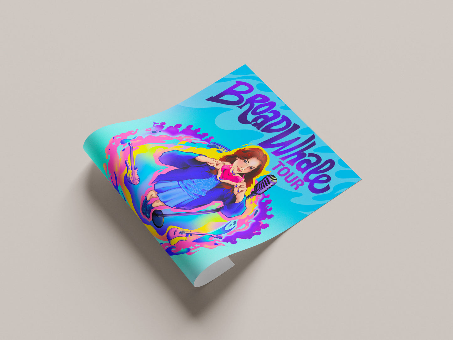 Affiche "Broadwhale Tour"