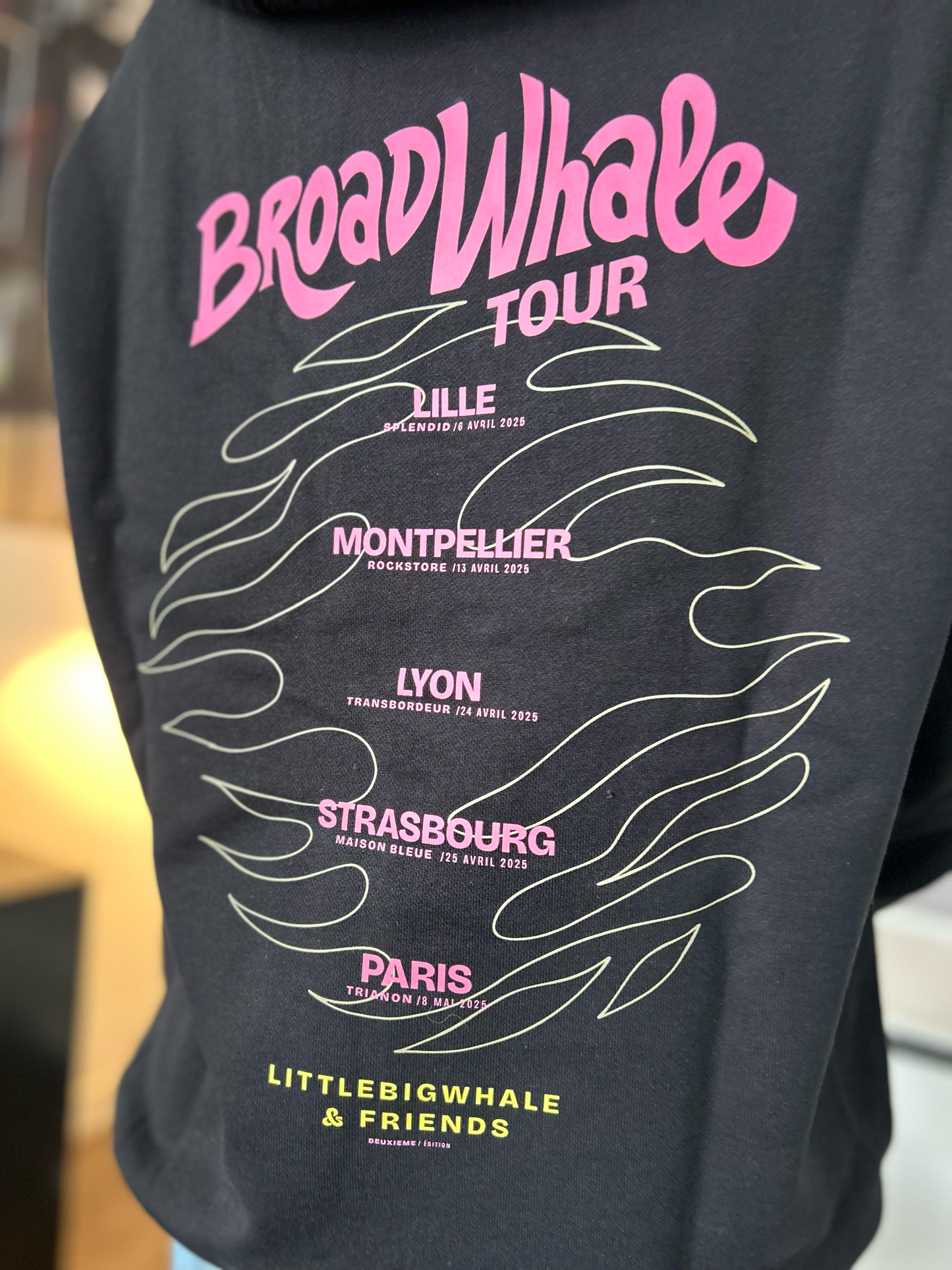 Hoodie noir "Broadwhale Tour"