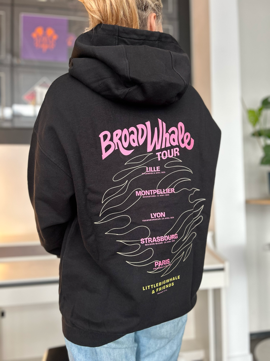 Hoodie noir "Broadwhale Tour"